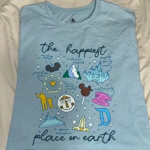 Disney Light Blue Short Sleeve Tee